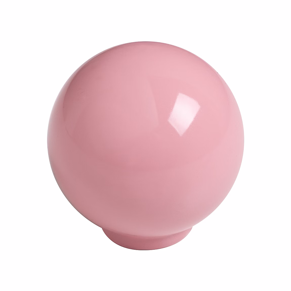 Bouton de meuble boule abs diamètre 29 mm rose brillant piéces – lot de 50
