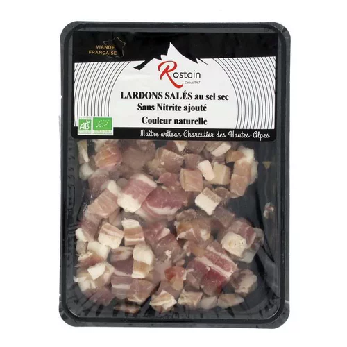 Lardons salés bio Rostain - 150 g