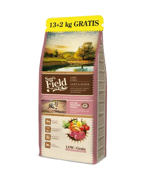 Croquette pour chien à l'agneau riz Sam's Field - 13 + 2 kg