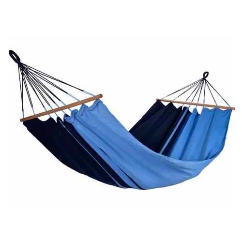 Hamac coloris bleu Caraïbes certifié FSC® Jobek Hamac GraphiK - 300 x 140 cm