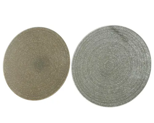 Sous-verre rond en verre miroir - Ø 10 cm