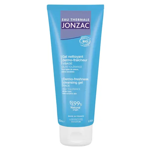 Gel nettoyant dermo-fraîcheur bio en tube Eau Thermale Jonzac – 200 ml
