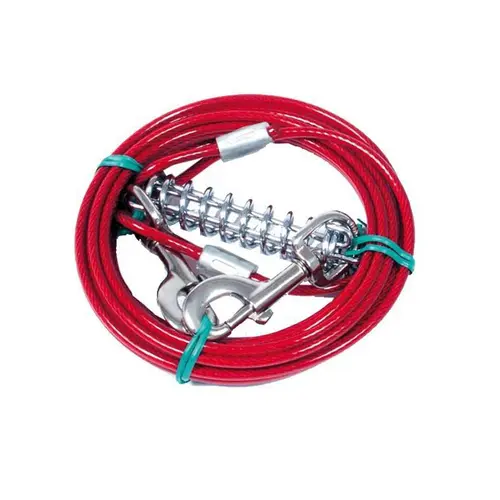 Câble d’attache chien rouge 6m Martin Sellier