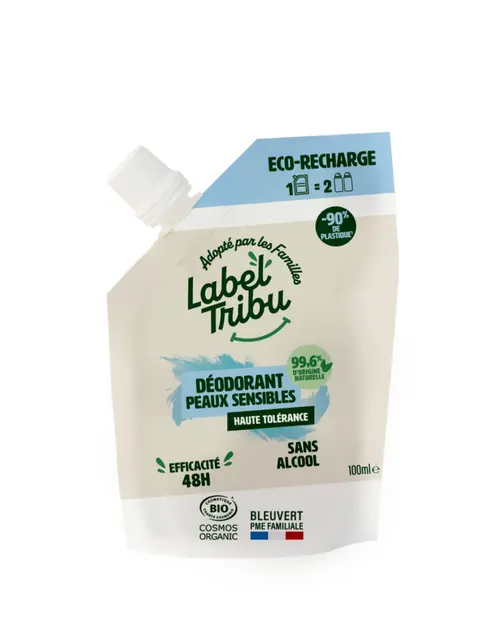 Recharge de déodorant peau sensibles bio Label Tribu - 100 ml