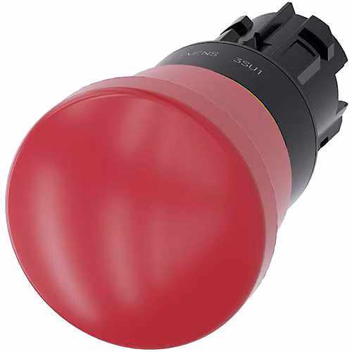 3SU1000 | 1HA20 – 0AA0 Coup de poing d'arrêt d'urgence 40 mm – bouton rouge – montage 22 mm