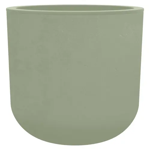 Pot rond en plastique coloris vert amande Poetic Basalt Up - Ø 48,5 x H 46,2 cm