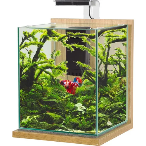 Kit aquarium Jalaya XL coloris chêne clair Zolux – 25 x 25 x 30 cm