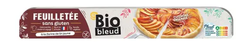 Pâte feuilletée bio sans gluten à la farine de lin jaune Biobleud - 250 g