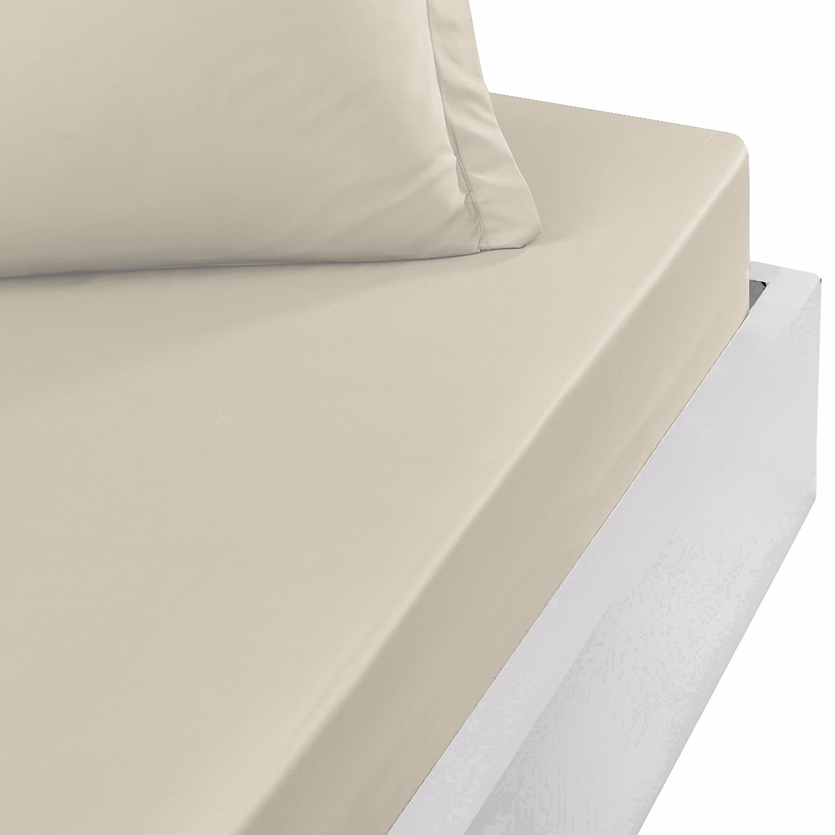 Drap housse bonnet 40 cm en percale coton PLUSFicelle 80 × 200 cm SOFT PERCALE