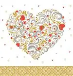 Carte double Arabesque aux Éditions Pictura - 16 x 16 cm