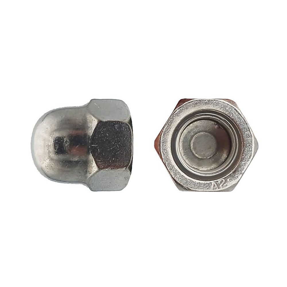 200 Ecrous Borgnes M8 mm – DIN 1587, Inox A2, D-Work
