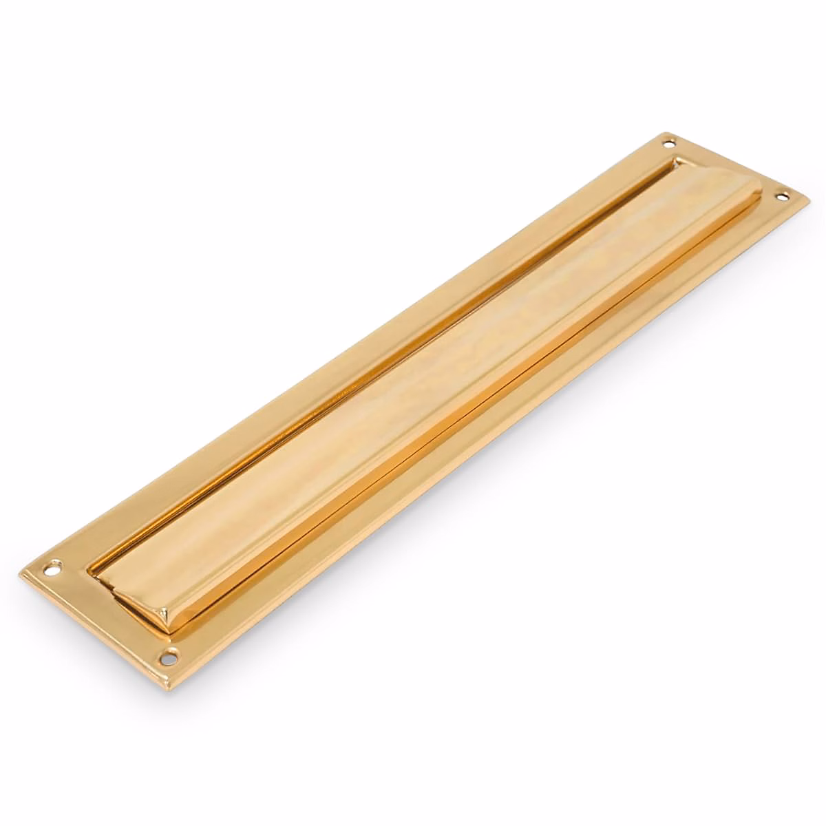 AMIG – Entrée de boîte aux lettres 2 | 342 × 73 mm | Laiton | Poli