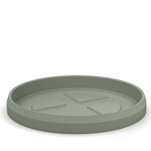 Soucoupe ronde en plastique coloris vert laguna Veca Tyle - Ø 53 cm