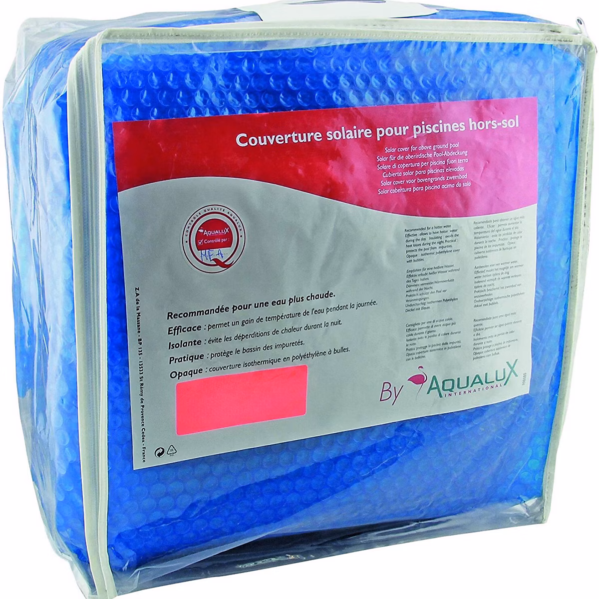 Bâche à bulles Pour Piscine Acier Ovale 5.00 X 3.00 M | 180 Microns – Bleu – Bâche Solaire EDG