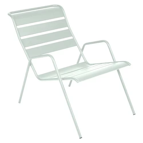 Fauteuil bas coloris menthe glacial en acier Fermob Monceau