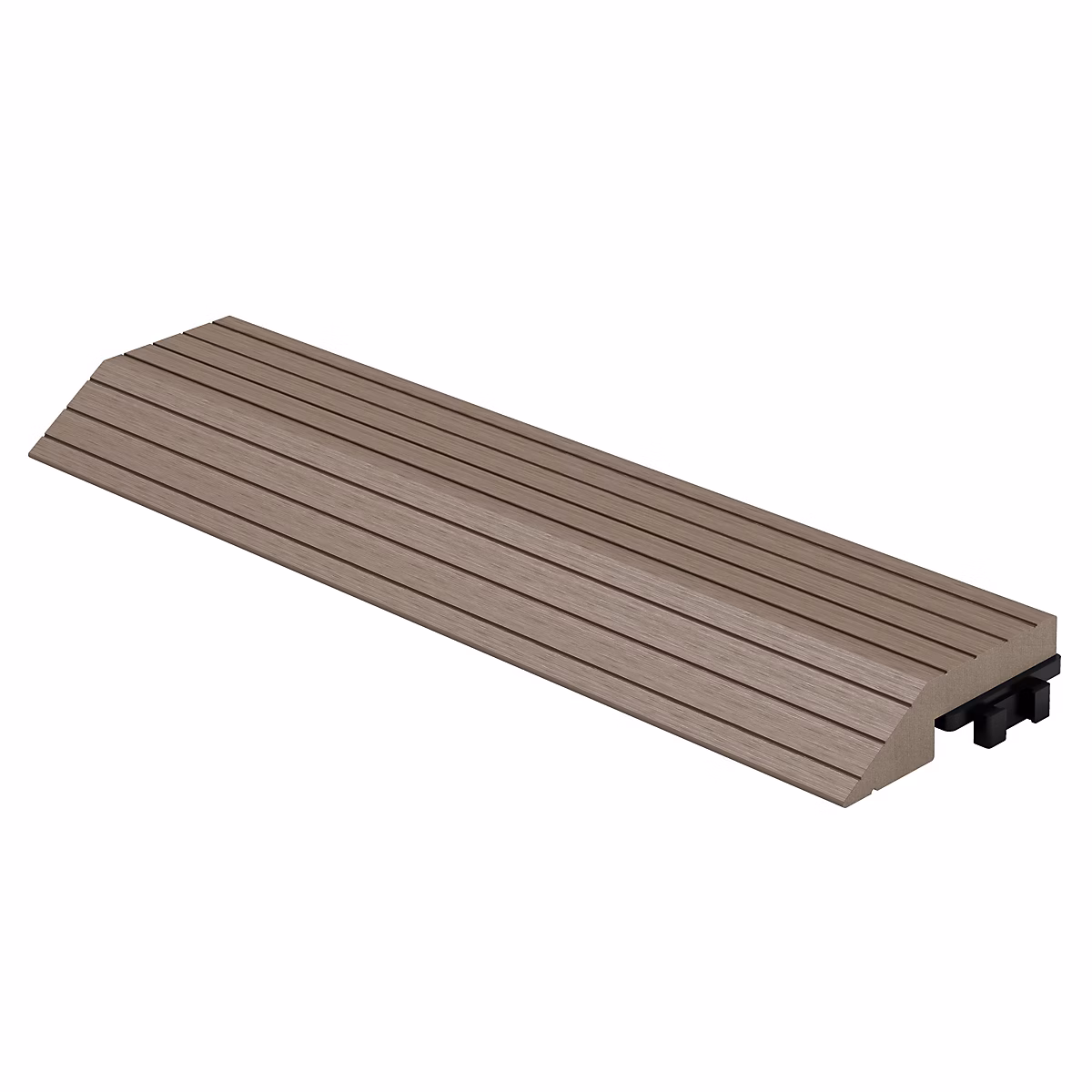 Bordure de finition ML | Design angle droit 38x2x7 – 5cm Brun foncé drainage et structure de support