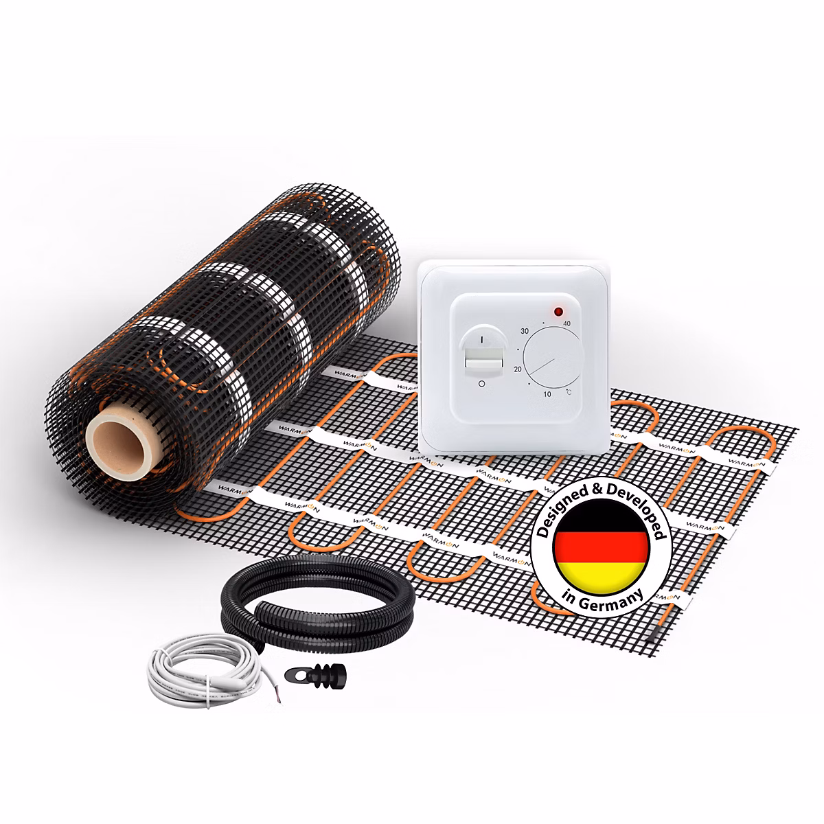 Chauffage au sol électrique WARMON CLASSIC LIGHT 100 W/m² + Thermostat analogique TS 25 – 1 m²