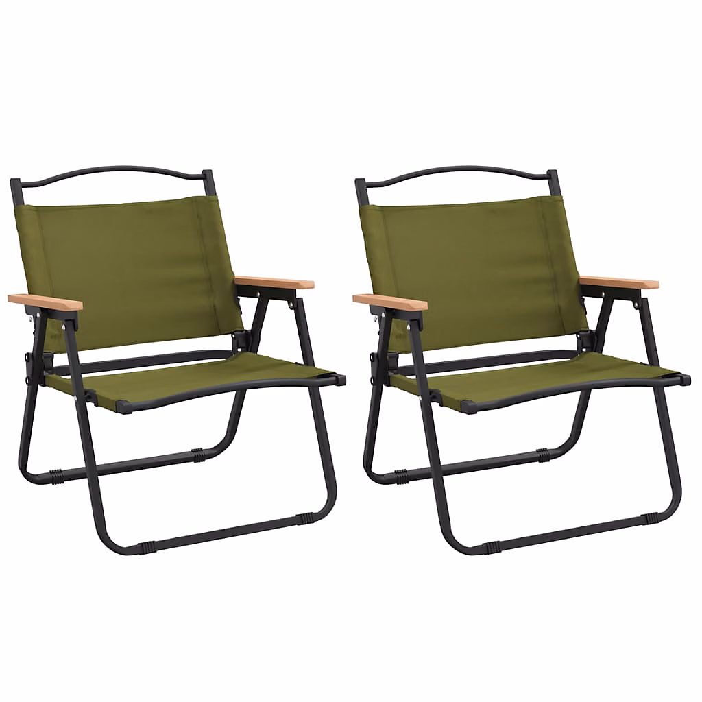 Chaises de camping Vert 54 × 43 × 59 cm Tissu Oxford – lot de 2