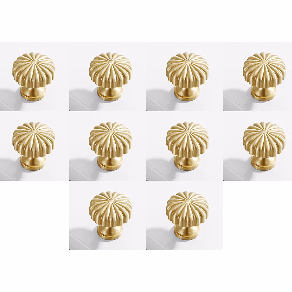 Poignée et bouton – Bouton de Porte Laiton 10 Pièces Vintage Laiton Poignées Boutons de Meuble Boutons Porte de Tiroir Poignée de Meuble Bouton