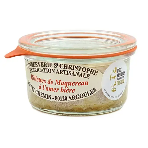 Rillettes de maquereaux à l’amer bière Conserverie St Christophe - 100 g