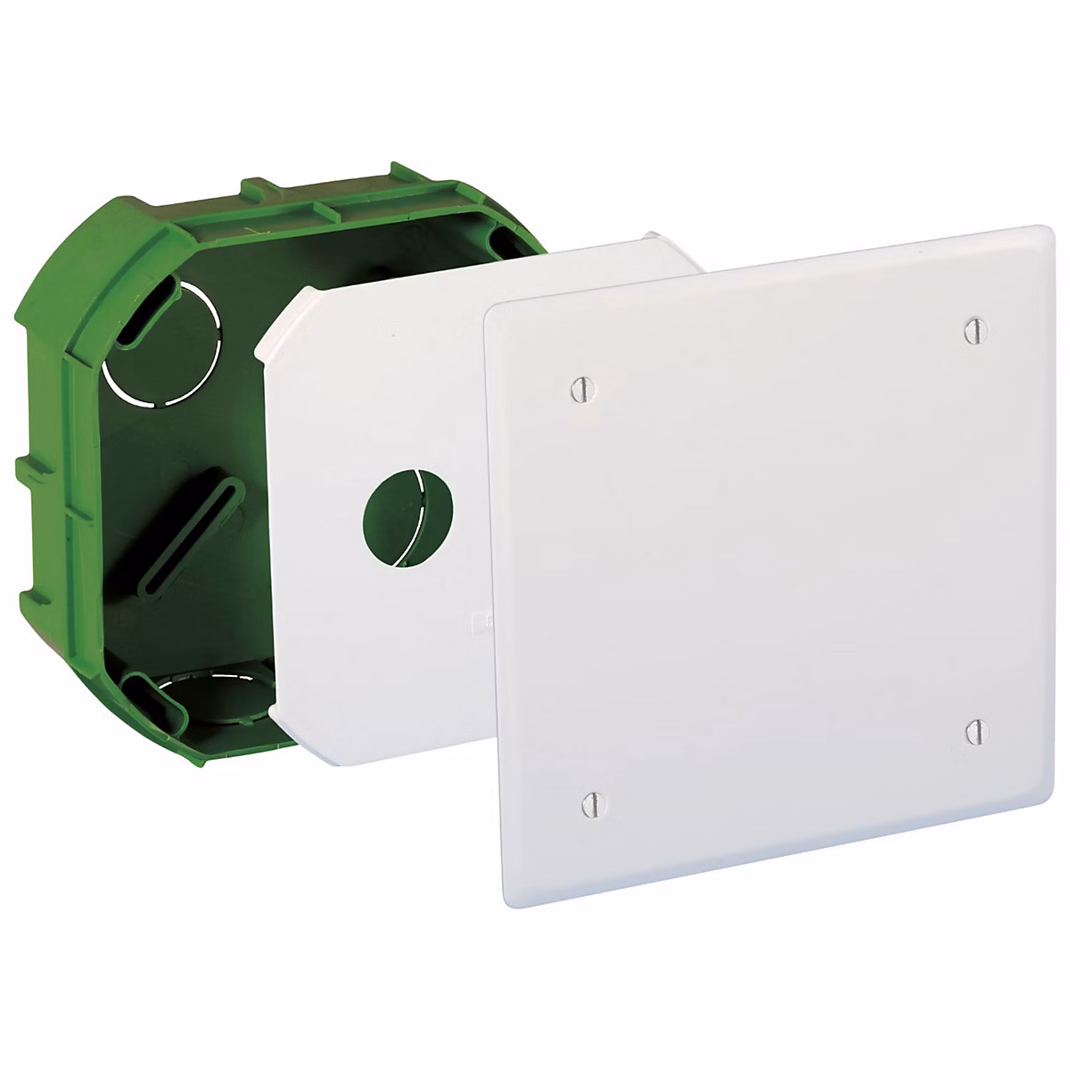 51104 Eur'ohm Boite De Dérivation Encastrée P50 100 × 100 × 40mm Pour Maconnerie