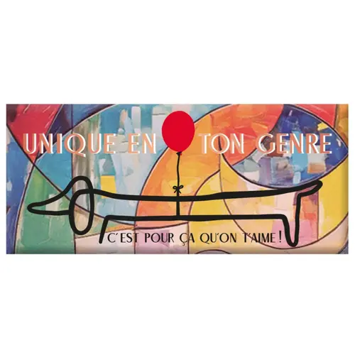 Mini tablette chocolat lait « Unique en ton genre » Art Grafik - 30 g