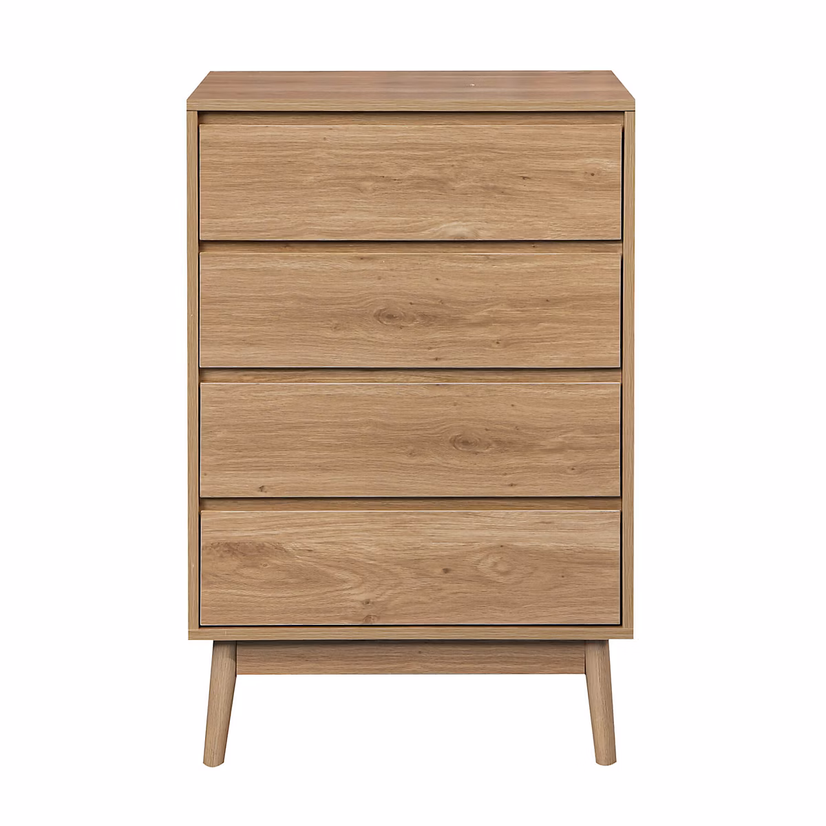 Commode 4 Tiroirs en bois Brun Meuble de Chambre à coucher de style Nordique – Réf. QNIAYAMLU8388908758