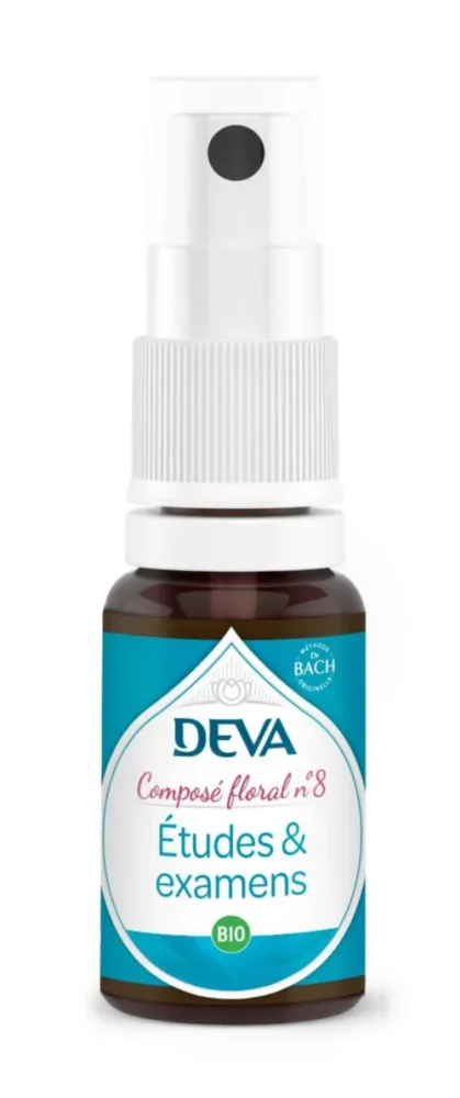Complément alimentaire composé floral études & examens bio Deva - spray 15 ml