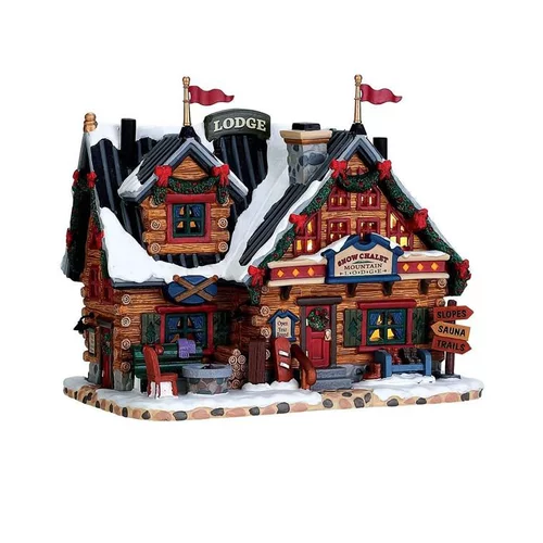 Après Ski Lodge Lumineux 20,2x11,9x17 cm Multicolore