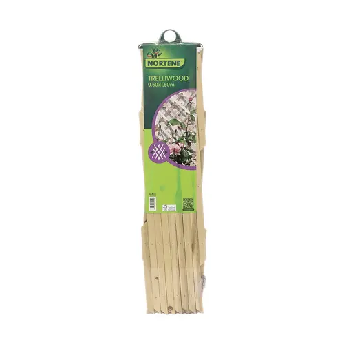 Treillis extensible en bois Treilliwood vert 1,5m x H 50 cm