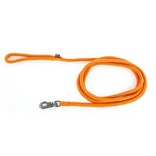 Longe ronde pour chien coloris orange 1,3 cm x 3 m