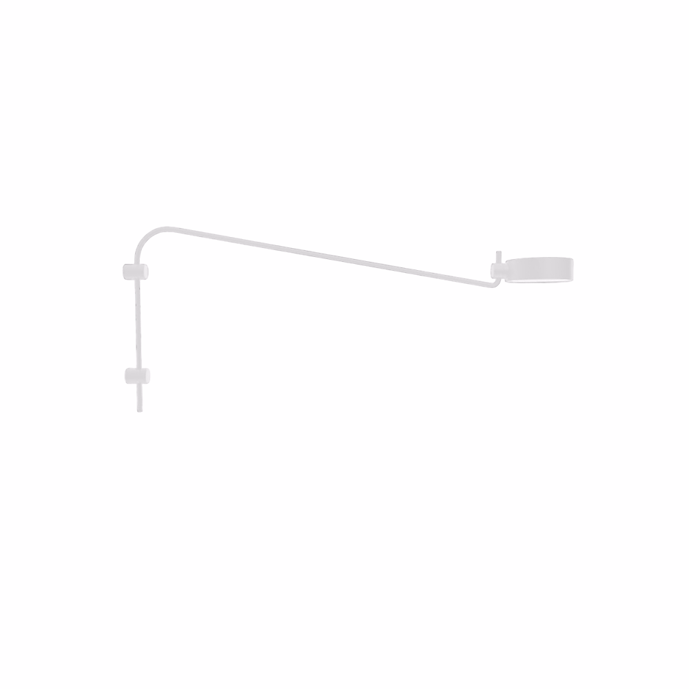 Applique Led Zafferano Super O Avec Bras Blanc – Rechargeable Et Dimmable
