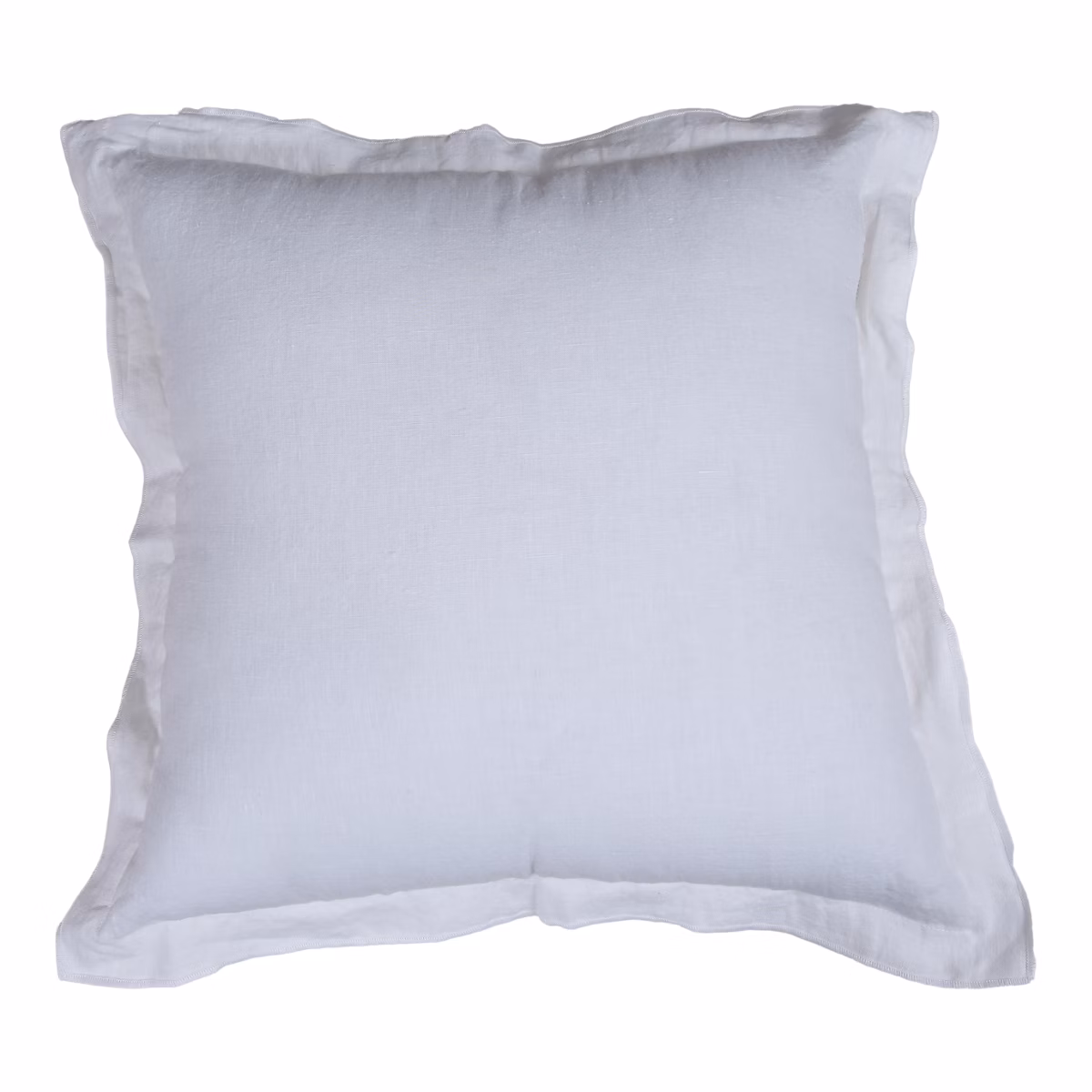 Housse de coussin en lin Ambala blanc l.45 x L.45cm GoodHome – Réf. IRJQSTAMW8623475946