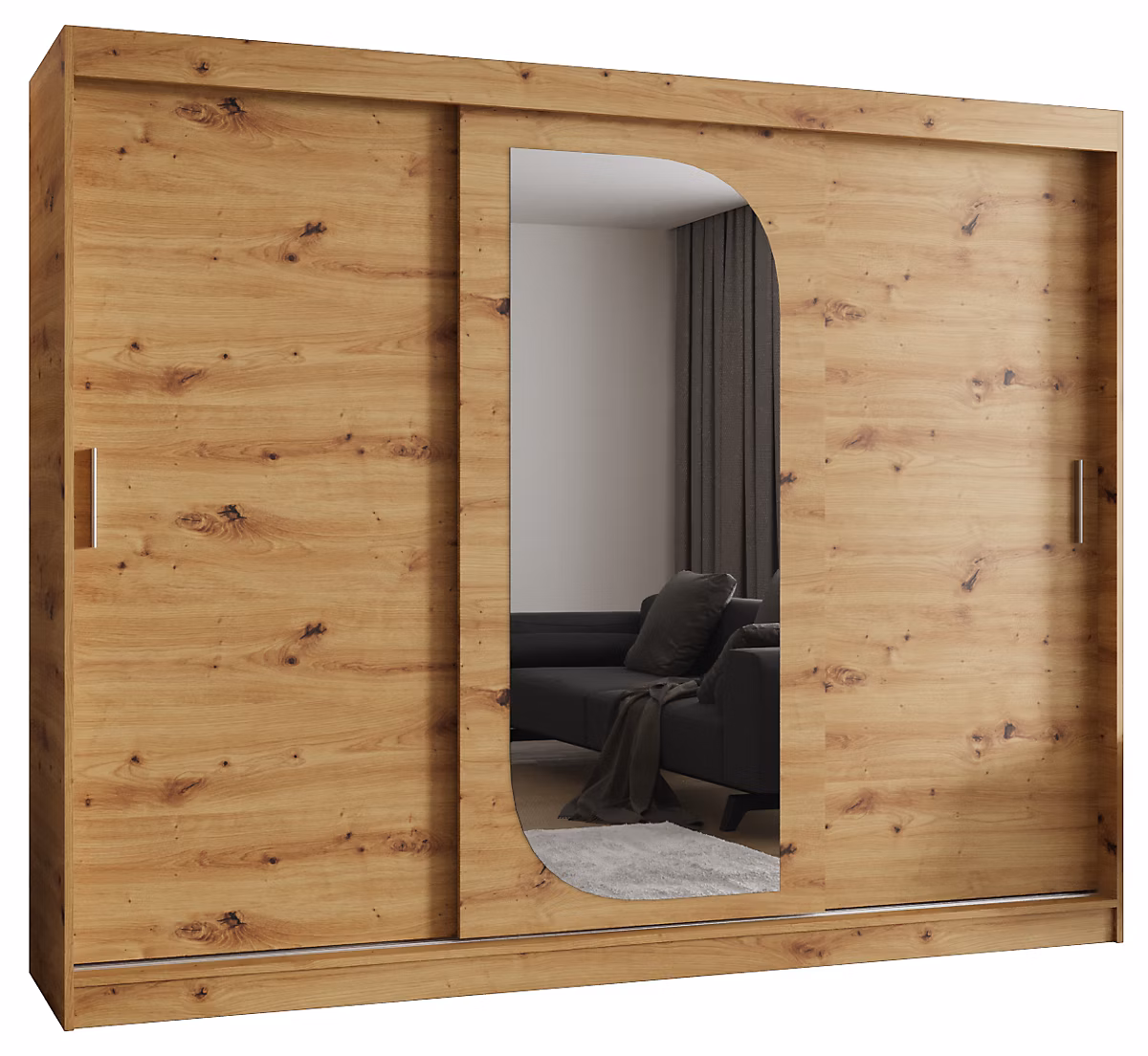 Armoire LUCY à portes coulissantes H. 250 x L. 250 x P. 62 – 3 portes