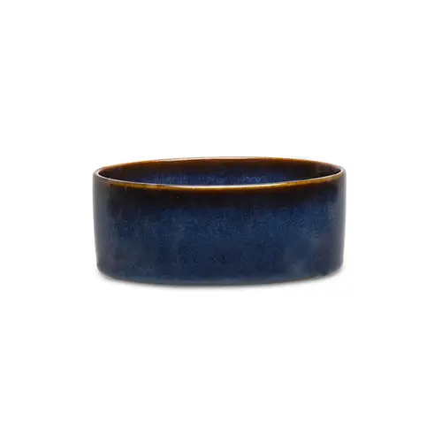Gamelle pour chien en grès coloris bleu nuit Reactive Glaze Scruffs - 13 x 13 x 5 cm