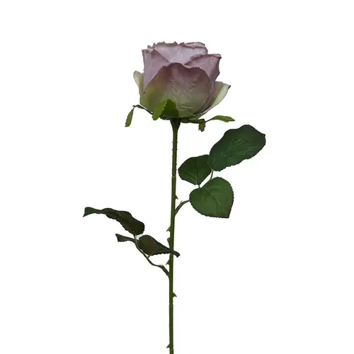 Tige de rose pourpre en papier Naturalys - 44 cm
