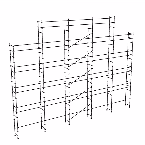 Echafaudage fixe de façade 180m² | Structure seule + Lisses – DUO180 – S