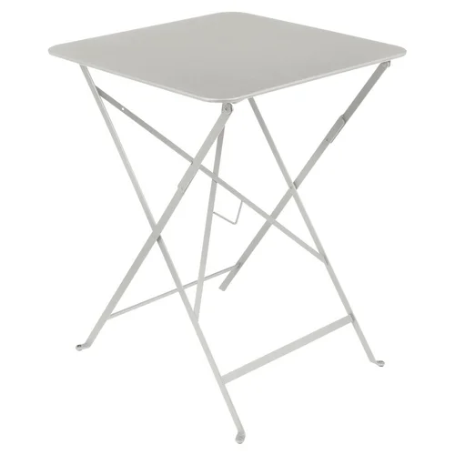 Table pliante Bistro coloris gris argile en acier Fermob - 57 x 57 x 74 cm