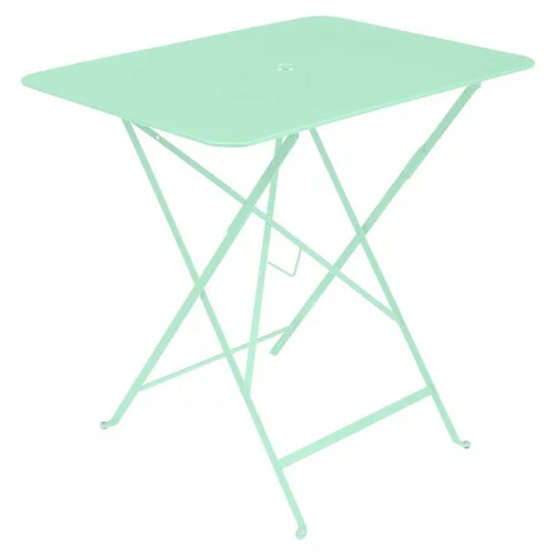 Table pliante en acier coloris vert opaline collection Bistro Fermob - 77 x 57 x 74 cm