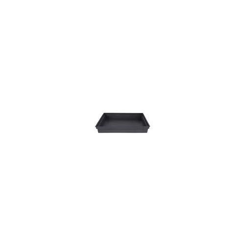 Soucoupe Toscane carrée coloris gris anthracite 40 x 40 x 5,9 cm