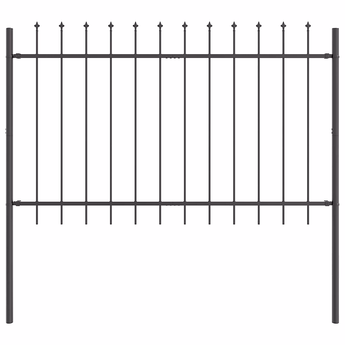 Clôture de jardin WOERDEN 2 pc 3 – 4 × 1 m Acier revêtu de poudre vidaXL