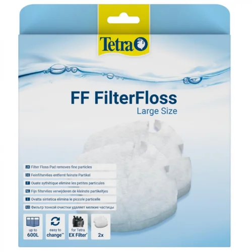 Filtre à eau large, Lot de 2 - TETRA FF FilterFloss - taille L