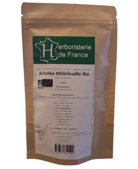 Herboristerie de France - Tisane Achillée Millefeuille bio - 30 gr