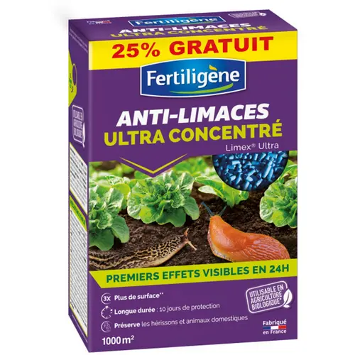 Anti-limaces et escargots ultra concentré Fertiligène - 1 kg