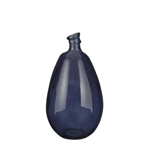 Vase en verre recyclé noir Pinto - Ø 26 x H 47 cm