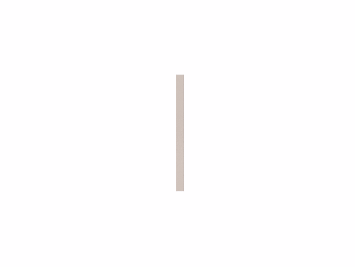 Fileur d'angle bas Palma cachemire brillant H. 71 – 5 cm