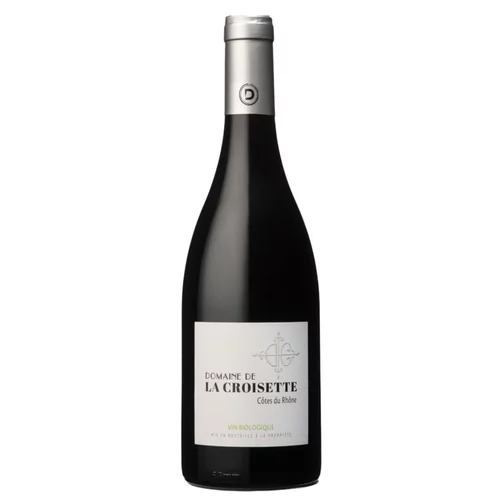 Vin rouge AOC Côtes du Rhône bio Domaine de La Croisette 2022 - 75 cl