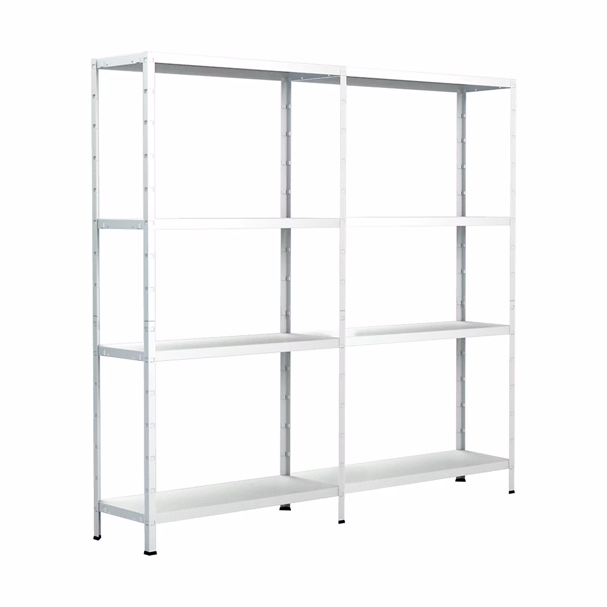 Rangement garage et cave – Étagère en métal blanc Schulte Regalwelt Powermax H.180 x L.160 x P.40 cm