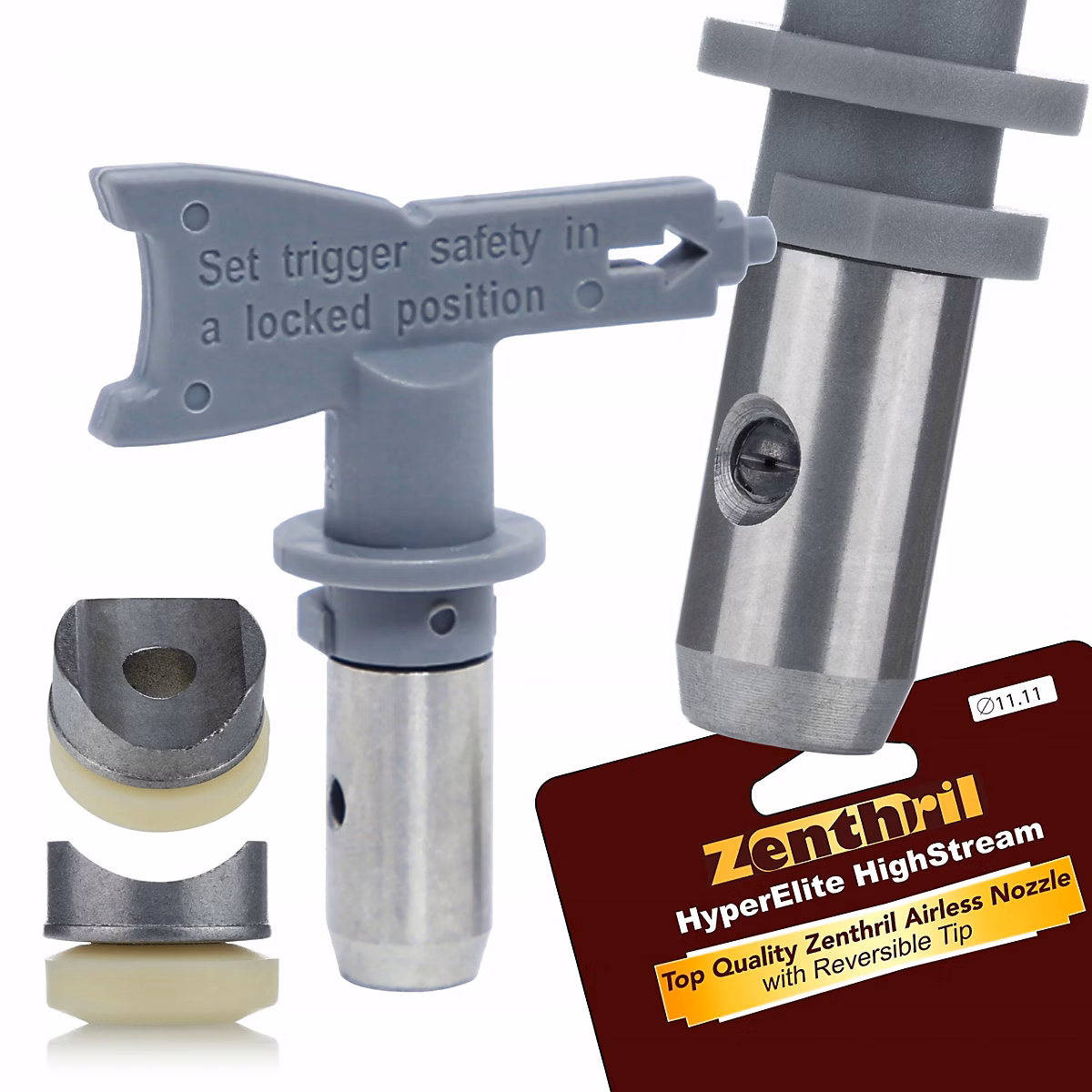 Buse de Pulvérisation Airless HyperElite HighStream 439 – Haute Pression 345 Bar, Largeur 20 CM