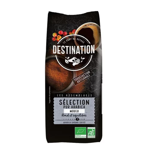 Café Sélection pur arabica moulu bio Destination 1kg